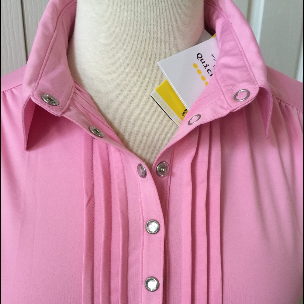 Daily sports golf shirt large rose used in good condition